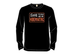 Sorry I'm Hibernating