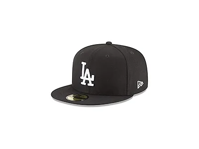 Dodgers 59FIFTY Black White 6 7/8