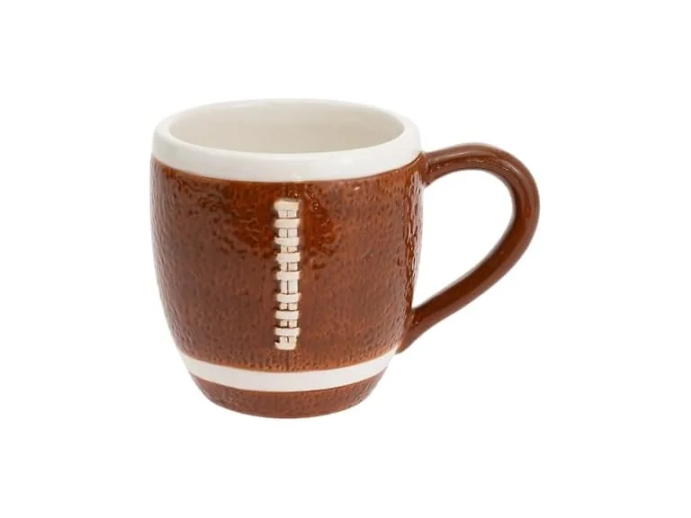 Boston International Coffee Mug Ceramic Tea Cup, 12 Ounces, Football Fever