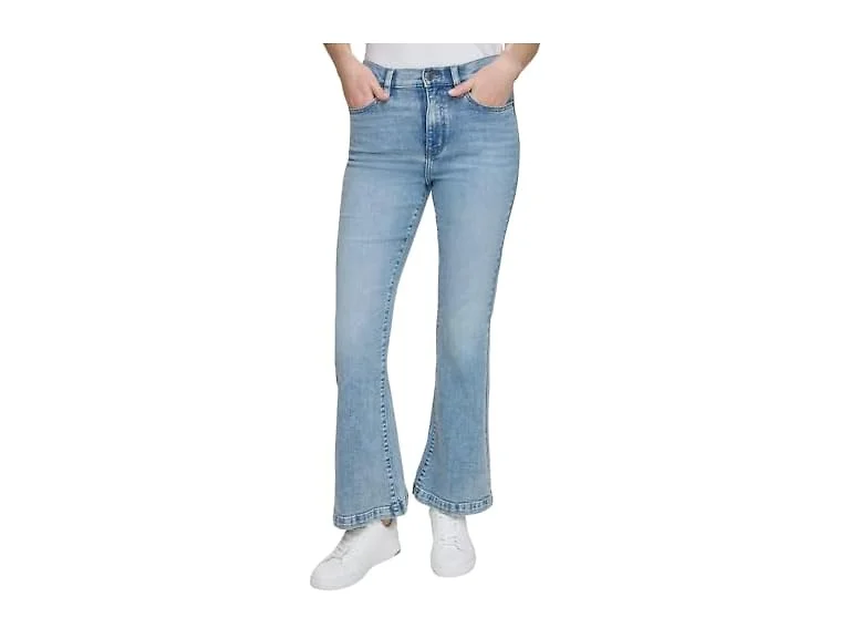Dkny Women (26) High Rise Flare Leg Jeans