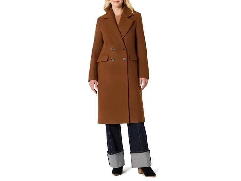 Amazon Essentials Women's Double-Breasted Coat