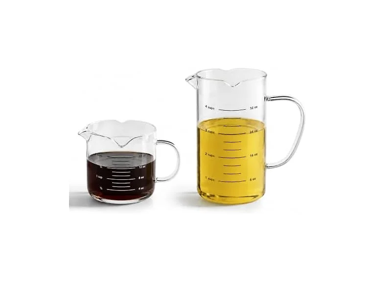 Glass Measuring Cups Set of 2