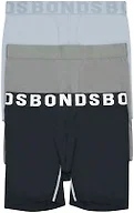 Bonds Men's Underwear Anti-Chafing Boxer Briefs Pack, Chafe Off Men's Boxer Briefs, Viscose/Bamboo Underwear for Men, 3-Pack
