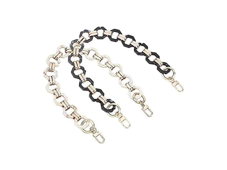 CHGCRAFT 2Pcs 18.11Inch Resin Purse Chain