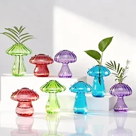 8 Pack Mushroom Glass Plant Terrarium