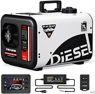 POXURIO Large Diesel Heater, 8KW 240V/110V/12V/24V All in One Diesel Air Heater with LCD Switch, Remote Control, Suitable for Truck, RV, Home, Car, Campers, Boat