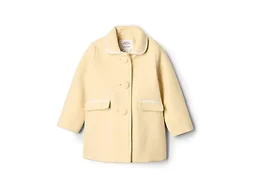 Amazon Essentials x Sofia Grainge Toddler Girls' Wool Blend Dress Coat, Beige, 3T