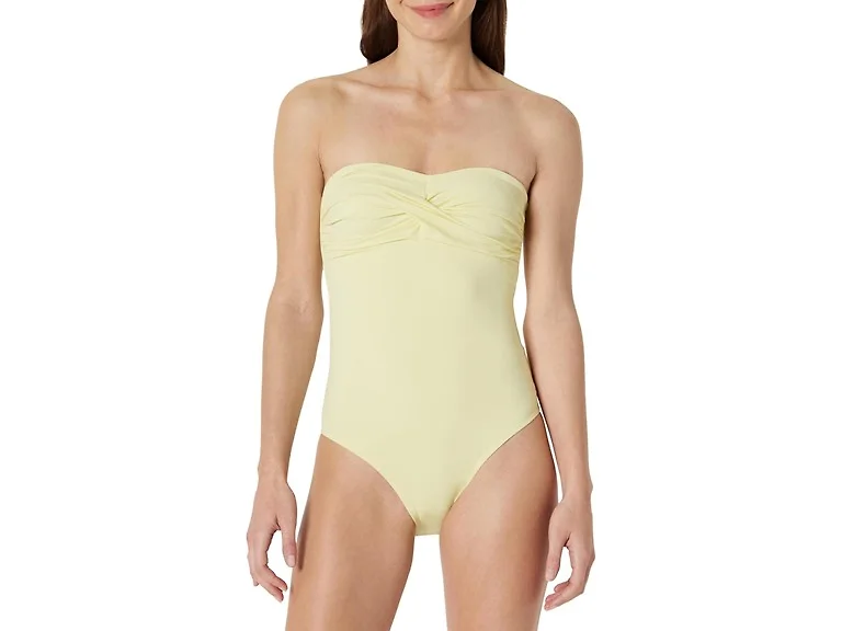Amazon Essentials Women (S) Swimsuit Light Yellow