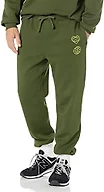 Amazon Essentials Men's Relaxed-Fit Sweatpants with Elasticated Cuffs, Closed-Bottom, Dark Olive, XX-Large