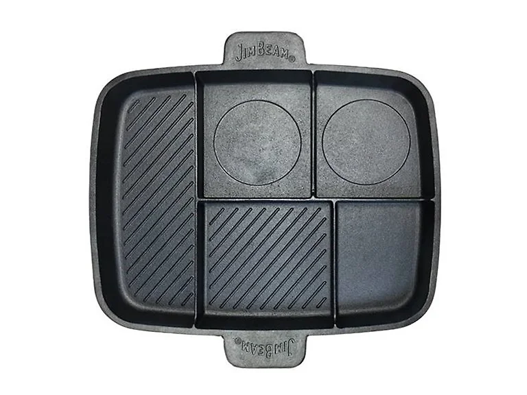 Jim Beam 5-in-1 Cast Iron Skillet