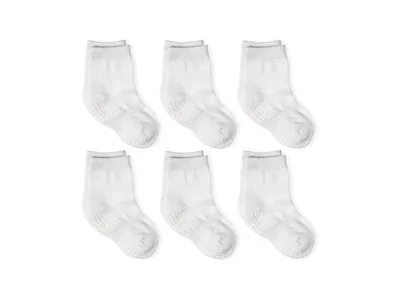 6 Pairs Non Slip Grip Ankle Crew Socks