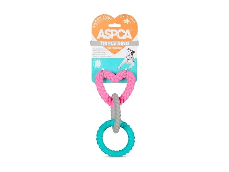 ASPCA Triple Rings Dog Toy – Vanilla Scent