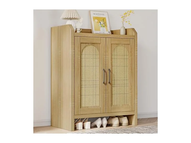 Mericonia Rattan Shoe Cabinet Storage