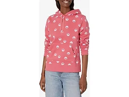 Amazon Essentials Disney | Marvel | Star Wars | Princess Women's Fleece Hooded Pullover Sweatshirts (Available in Plus Size), Pink Star Wars Rebel, 3X