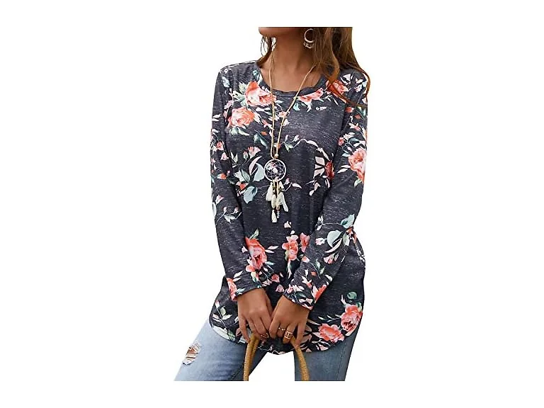 Ezcosplay Women (XL) Long Sleeve Casual Tops Shirt