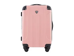 Travelers Club Chicago Hardside Expandable Spinner Luggage, Rose Gold, 22" Carry-On