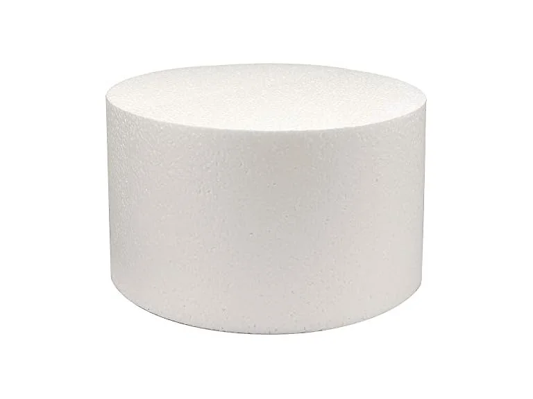 BakeDeco Round Cake Dummy, Styrene - 10 Inch