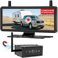 AUTO-VOX 7.2 Inch Magnetic Wireless Backup Camera