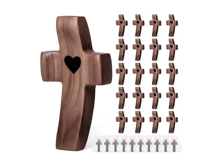 JIUKONG 20-Pack Wooden Cross
