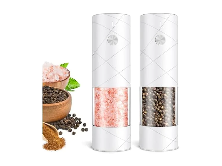 FRTONYI Salt & Pepper Grinder Set, White