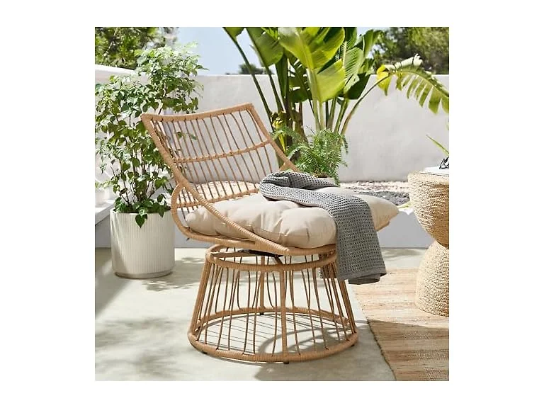 Alaterre Furniture Servana Outdoor Wicker Chair