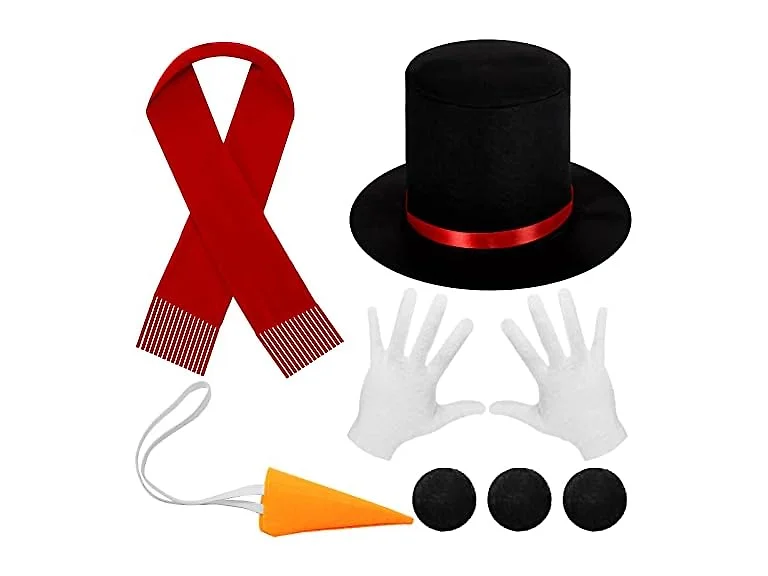 7 Pcs Snowman Costume Kit