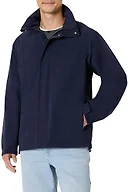 Amazon Essentials Men's Waterproof Packable Rain Jacket, Navy, X-Large