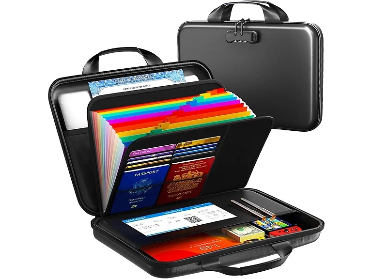 Fireproof Document Organizer with Lock