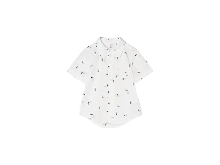 GAP Boys (12-18 MOS) Short Sleeve Poplin Shirt