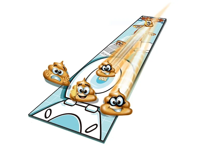 Poo Curling Set a Shuffleboard Game