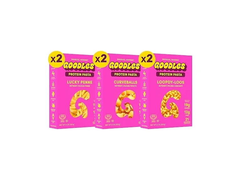 GOODLES Pasta Variety Pack, 21 Plant-Based