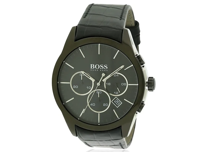 Hugo Boss Leather Mens Watch 1513367