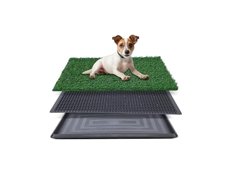 FluffyDream Dog Grass Pad with Tray, 20"x25"