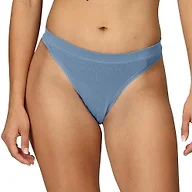 ExOfficio Women's Everyday Thong – Breathable, Lightweight Travel Underwear, Pond Blue, Large