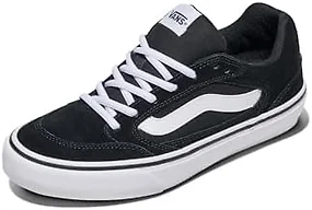 Vans Women's Fairview Deluxe Low-Top Shoes, Suede/Canvas Black/White, 8