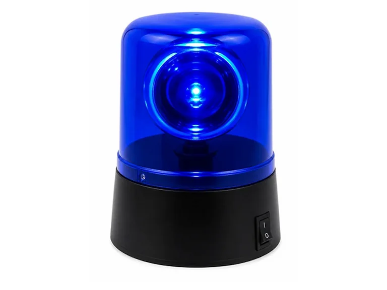 Portable Battery-Operated 360 Degree Strobe Blue Light