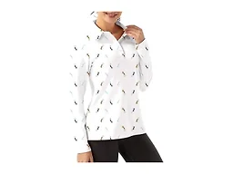 FKEEP Women Long Sleeve Polo Shirt Golf Sport Top Athletic Sportswear Tennis Activewear (Golf Figures, S)