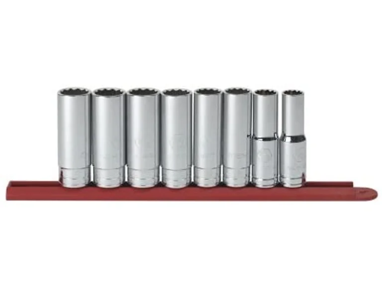 GEARWRENCH 8pc 1/2" 12pt Deep Sockets