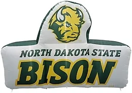 FANMATS NCAA North Dakota State Bison Inflatable Mascot - Self Inflating Inflatable Display, Built-In Blower & Tethers, Official Team Logo – Show Your Spirit All Year Round