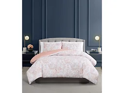 Vince Camuto Blossom Vines 100% Cotton 3 Piece King Duvet Set, All Season, Adult Size, Oeko-TEX Certified