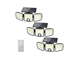 Brightown 3 Pack Solar Flood Outdoor Lights with Motion