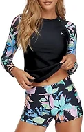 Hurley BOS-B0DPGRV8S6 Large Hurley Womens 2Pc Rash G