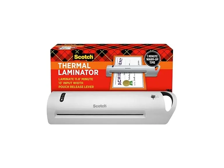 Scotch Thermal Laminator, Extra Wide 13 Inch Input