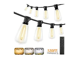 Brightever KN0001 Remote String Lights 3CCT 120FT
