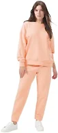 florence by mills Women's Cozy Crush Oversized Crewneck Sweatshirt, Soft PeachX-Small