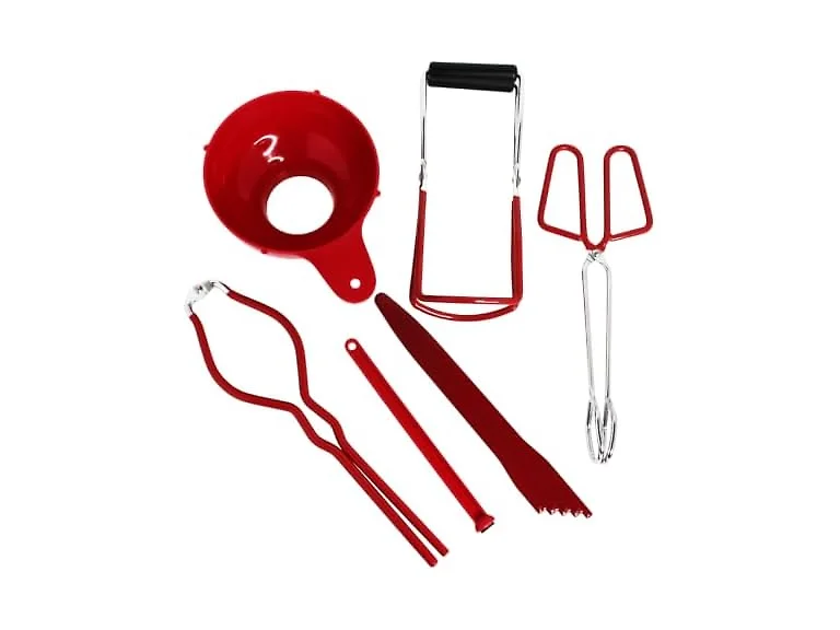 MIRRO 6 Piece Canning Tool Set, Red