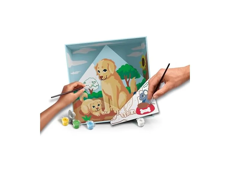 Ravensburger CreArt Do It Together: Dog Paint‑by‑Number Kit