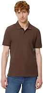 Amazon Essentials Men's Slim-Fit Short-Sleeve Cotton Pique Polo Shirt, Rich Hazel, Medium