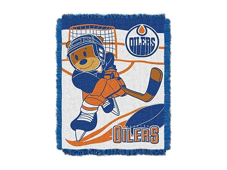 NHL Edmonton Oilers Baby Throw Blanket