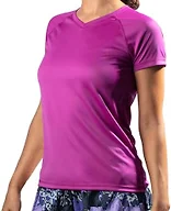 Kanu Surf Women's Solid Swim Tee, Purple, XX-Large